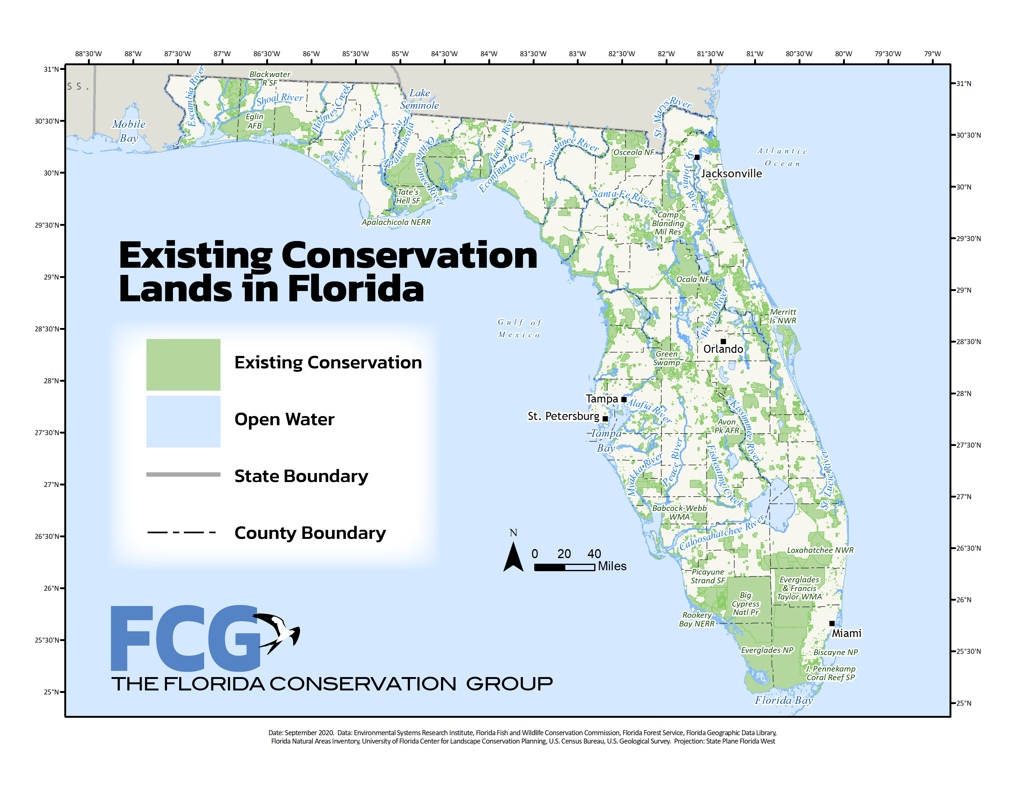 Land Conservation Florida Conservation Group   State.ExistingCon.lands 02 